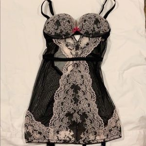 Victoria’s Secret Black lace lingerie